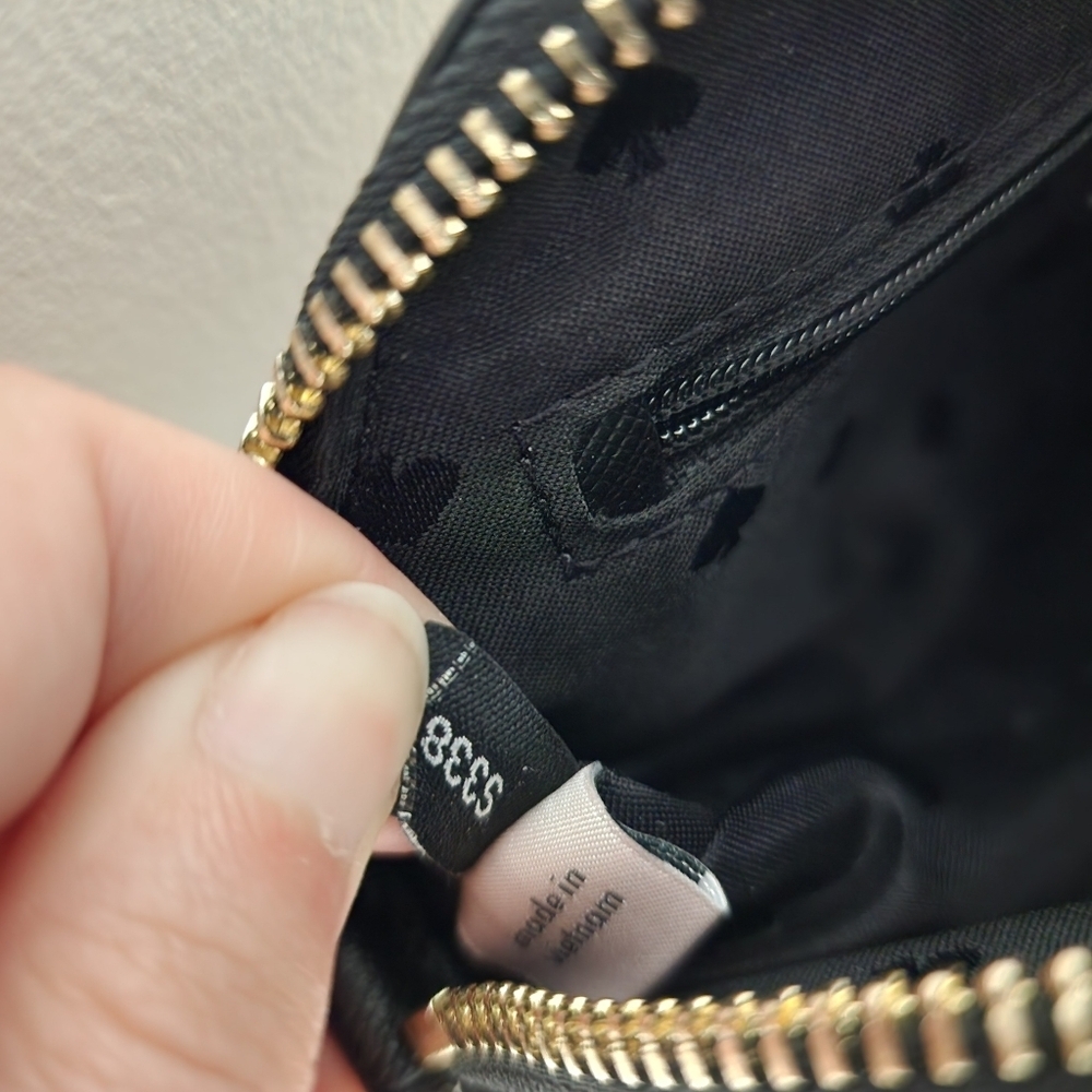 Kate Spade Payton Dome Saffiano Leather Crossbody Purse in Black - Picture 8 of 11
